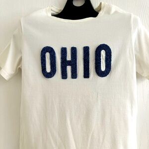 H&M Mens White Ohio T-shirt Size L